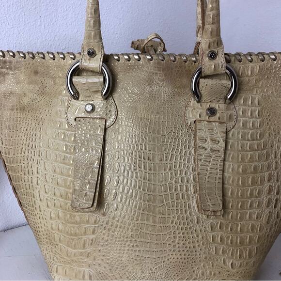 Francesco Biasia croc embossed large leather tote - Picture 2 of 15